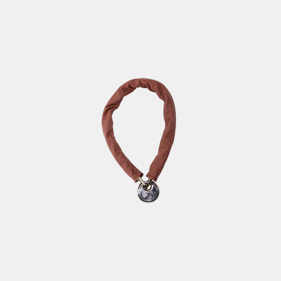 Asset: Leather Chain Lock Brown
